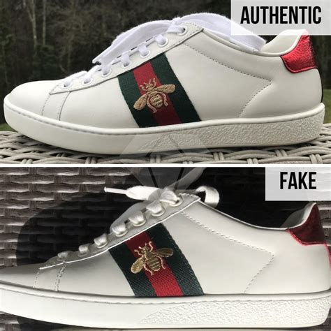 fake gucci sneakers vs real|gucci ace sneakers hurt.